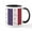 White/Black Inside, variant on CafePress - Patriotic Strs & Stripes Abstract American Fl Mugs - 11 oz Ceramic Mug - Novelty Coffee Tea Cup