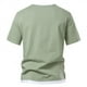 thumbnail image 4 of pstuiky Camisas casuales de manga corta para hombre, Camiseta básica de manga corta para hombre, de talla grande, con cuello doble, holgada, de color liso camisas casuales para hombre m, 4 of 4