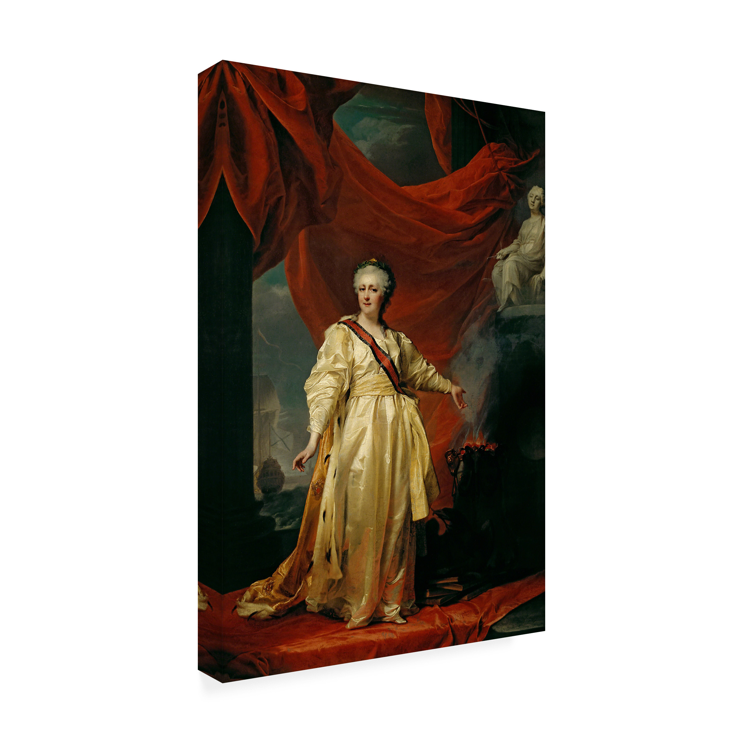 Dmitry Levitsky 'Portrait Of Catherine Ii' Canvas Art