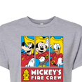 thumbnail image 3 of Disney - Firefighter Mickey & Friends - To The Rescue - Juniors Cropped Cotton Blend T-Shirt, 3 of 5