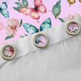 thumbnail image 4 of Castle Fairy Watercolor Butterflies Curtains Pack Of 2 (42X84 Each) for Teens Women Men,Abstract Gradient Curtains Blackout,Kawaii Flower Bedroom Curtains,Ultra Soft Home Decor, 4 of 6