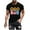A Black, variant on Compression Shirt Men Men Casual Fashion Printing Round Neck Pullover Fitness Sports Shorts Sleeves T Shirt Blouse White M