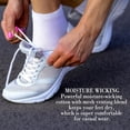 thumbnail image 3 of 6 Pairs Crew Socks for Women Soft Cotton Bootie Socks Moisture-wicking Casual Socks Non Slip Above Ankle, 3 of 7