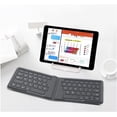 thumbnail image 5 of KOMI Foldable Bluetooth Keyboard, Ultra-Thin Folding Rechargeable Keyboard, Portable Wireless Keyboard for Laptop iPhone iPad, Compatible with All iOS Android Windows Tablet Smartphone Devices, Gray, 5 of 5