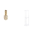 thumbnail image 1 of Escultura de resina acrílica dorada, adorno de mesa para oficina, dormitorio, sala de estar, chimenea y decoración de espacios pequeños, fácil de mont, 1 of 8