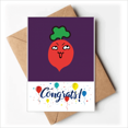 thumbnail image 1 of Cute Cartoon Radish Insidious Face Wedding Cards Congratulations Greeting Envelopes, 1 of 3