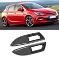 thumbnail image 4 of Side Indicator Repeater Frame Set, Easy Installation 2 Pcs Side Light Surrounds Anti UV Coating Anti Scratch  For Car Adaptations Glossy Black,Carbon Fiber Style, 4 of 8