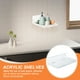 thumbnail image 4 of Uxcell Estantes Flotantes Pequeños de 8" Estantes Claros de Acrílico para Pared Estante de Pared Pequeño Estantes de Baño 2 Pcs, 4 of 7