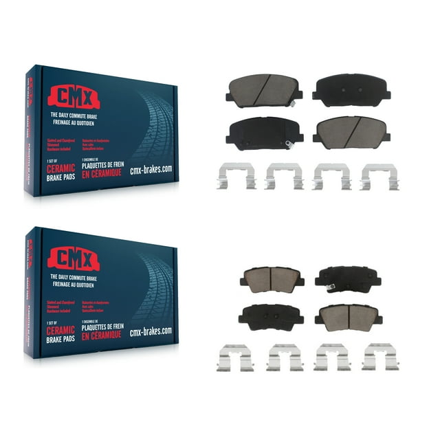 CMX Front Rear Ceramic Brake Pads Kit for Car 2013-2015 Kia Optima Hyundai Veloster KCX-100118
