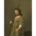 thumbnail image 2 of Hendrik Gerritsz Pot 19x24 Black Ornate Framed Double Matted Museum Art Print Titled: Portrait of a Man Dressed as a Shepherd (C. 1630 - C. 1645), 2 of 5