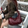 thumbnail image 2 of Nouveau Sac à Bandoulière Style Moto Rivet Frais Cuir Rétro Marron Personnalité Niche Essentiel Sac à Main Polyvalent, 2 of 6