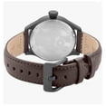thumbnail image 3 of Invicta Men's 22975 Aviator Brown Gen Leather Charcoal Dial Gunmetal Ion Plated Ss Watch, 3 of 10