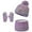 style-03 Multicolour, variant on Gubotare Girls Hat and Gloves Set Kids Winter Hat Gloves Scarf Set, Girls Toddler Children Beanie with Pom Knit Neck Warmer Gaiter Mittens Fleece Lined Set (Black,One Size)
