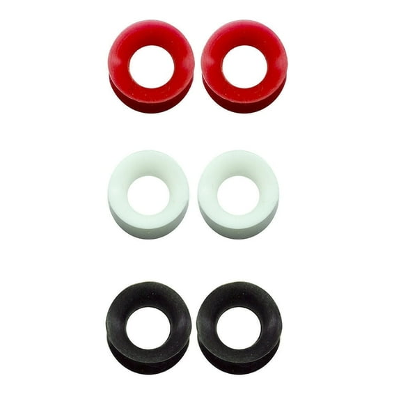 3 Pairs of Thin Silicone Glow in the Dark Flexible Ear Skin Tunnels