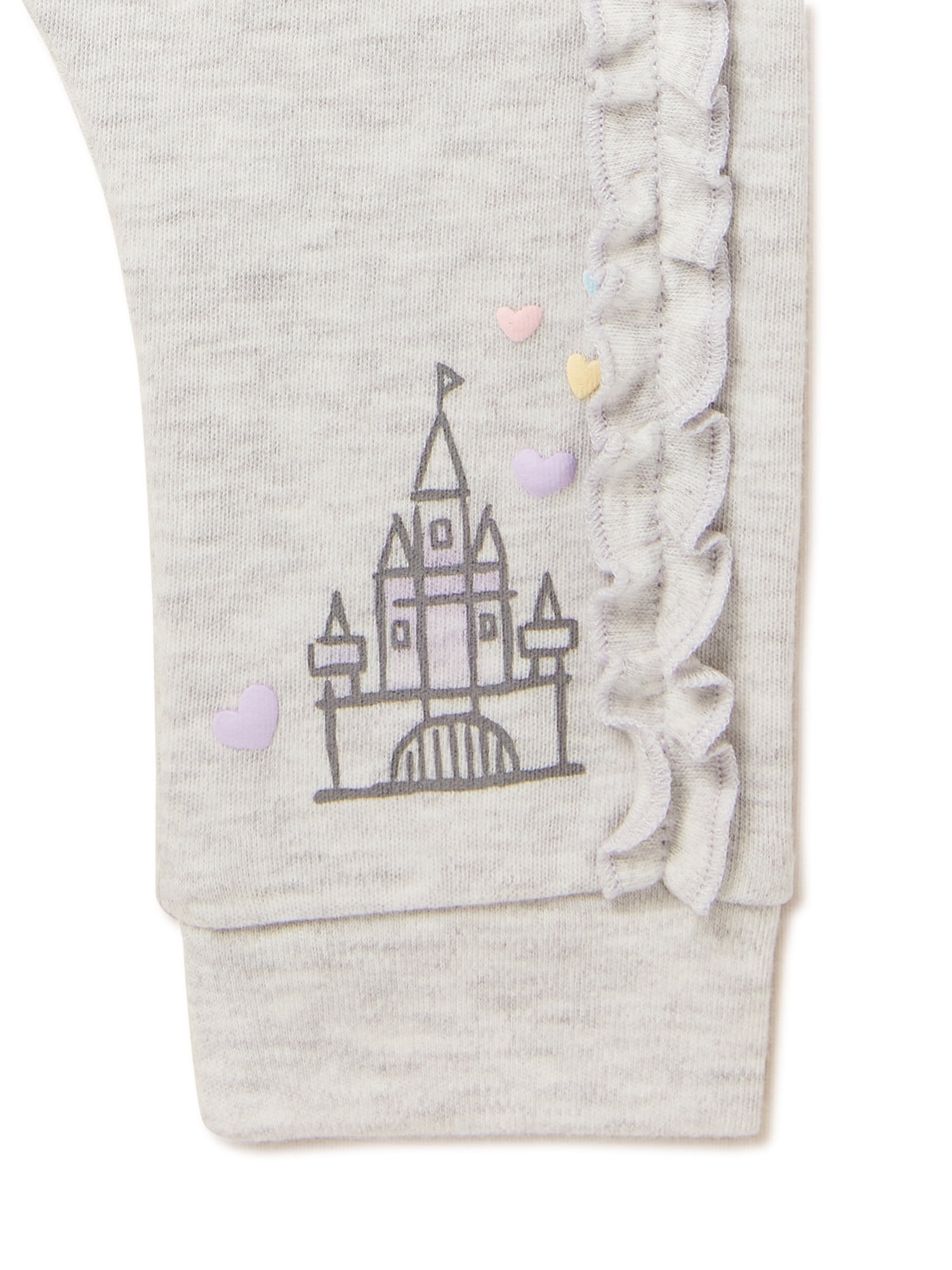 Disney Baby Wishes + Dreams Baby Girl Princess Bodysuits and Pants Outfit Set, 9-Piece, Newborn-12 Months