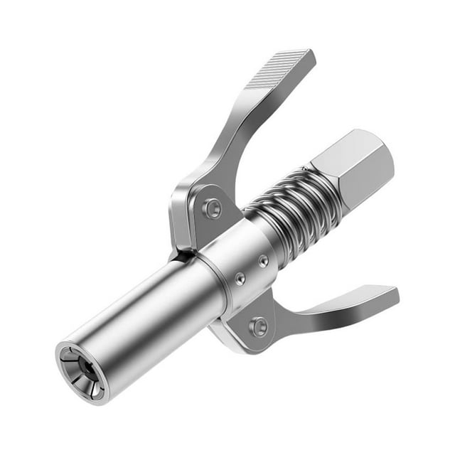 ziyahi Grease Tool Coupler 690Bar Dual Handle Rubber Sealing Ring Professional Replacement Stainless Steel Nozzle Tools 1Pc 1Set