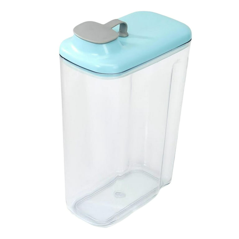 1.8L 2.5L Plastic Kitchen Canister with Airtight Lid Large Storage Container  Clear Jar with