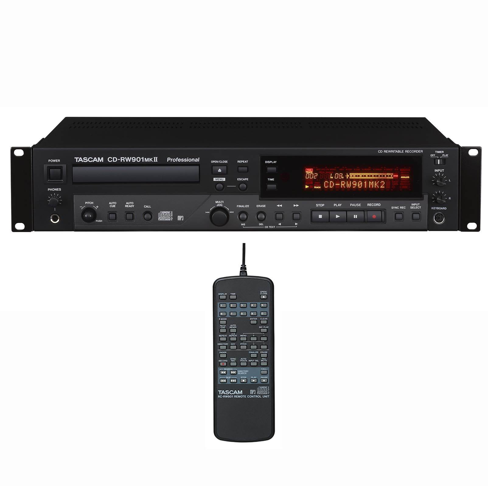 TASCAM CDRW901mkII Professional CD Recorder/Player w/Advanced Playback & Remote