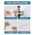 thumbnail image 4 of Wall Mount Vinyl Record Shelf, Clear Acrylic Record Shelf Easy Installation  For Bedroom, 4 of 8
