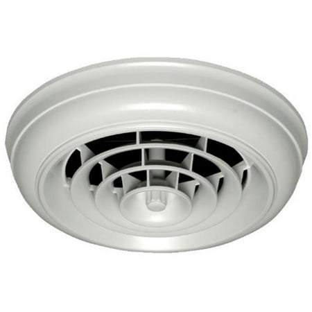 

Havaco Quick Connect HT-CCG6B-R1D White Round Capital Crown Ceiling Diffuser and 6 in. Boot with Rotary Damper