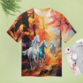 thumbnail image 5 of Cool Horse T Shirts Basic T-Shirt Short Sleeve Ladies Tee Shirt Summer Graphic Clothing, 5 of 5