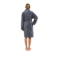 thumbnail image 3 of BC BARE COTTON Bare Cotton Kids Microfiber Fleece Shawl Robe - Girls - Gray - Small, 3 of 5