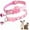 Pink, variant on XS Dog Collar with Bell, 2-Pack Puppy Collar with Bells for Girls Kitten Cat Collars Adjustable Buckle for Tiny Little XXS XS XSmall Extra Small Breed Pets Dogs Female