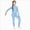 A4-Sky Blue, variant on Girls' Activewear Workout Set 2 Piece Athletic Sets Sleeveless Mesh Tank Tops and Capris Leggings Yoga Pants Sky Blue Blue