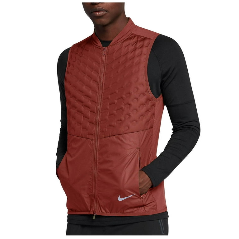 feit zand Herenhuis Nike Men's AeroLoft Water Repel Running Vest (Large, Dune Red) - Walmart.com