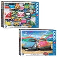 thumbnail image 1 of Eurographics 2 PK Puzzle Set Volkswagen Collection Beetle Love and Funky Jam 1000 pc, 1 of 1
