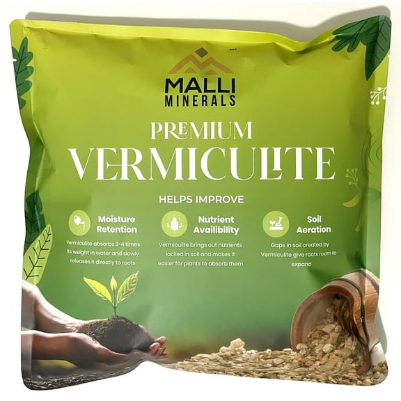 Premium Vermiculite by Malli Minerals - 8 Dry Quarts