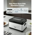 thumbnail image 2 of VEVOR Sous Vide Cooker, 800W Sous-Vide Machine, Suveed Cooking Machine with LED Digital Display, Glass Lid, Precise Temperature & Timer Control, for Family & Friends, All-in-One Sous Vide Pot, 2 of 9