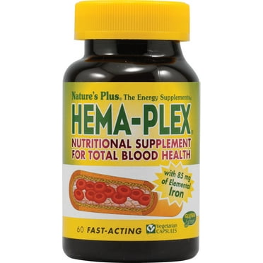 Nature's Plus Hema-Plex with Iron 60 VegCap