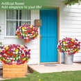 thumbnail image 5 of Scidweet Artificial Flowers for Outdoors, 24 Bundles Faux Fake Silk Morning Glory Flower Plants for Outside Spring Summer Patio Garden Porch Yard Home Decor, Multicolor, 5 of 7