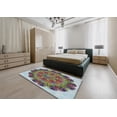 thumbnail image 5 of Ahgly Company Machine Washable Indoor Square Transitional Eggplant Purple Area Rugs, 3' Square, 5 of 7