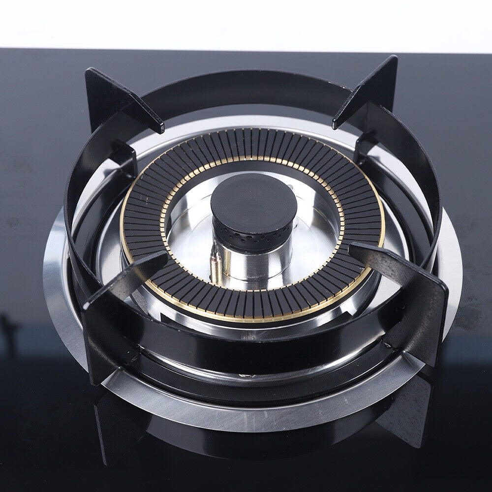 Miumaeov Gas Cooktop Cooking Stove 2 Burners Built-in Natural Gas Kitchen Cooker 730*410mm Black