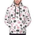 thumbnail image 4 of KLL Cute Dinosaur Print Mens Hoodie Long Sleeve Casual Pullover Hooded Sweatshirt Fashion Drawstring Hoodies with Pocket-Medium, 4 of 6