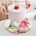 thumbnail image 5 of Leaves Flowers with Gnomes Trivet Mats Woven Pot Holders 3Pcs Non-Slip Heat Resistant for Hot Pots Pans Pats, 5 of 6