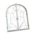 thumbnail image 5 of FashionCha Arched Window Wall Decor Metal Scroll Wall Decor Retro Farmhouse Rustic for Yard White, 5 of 9