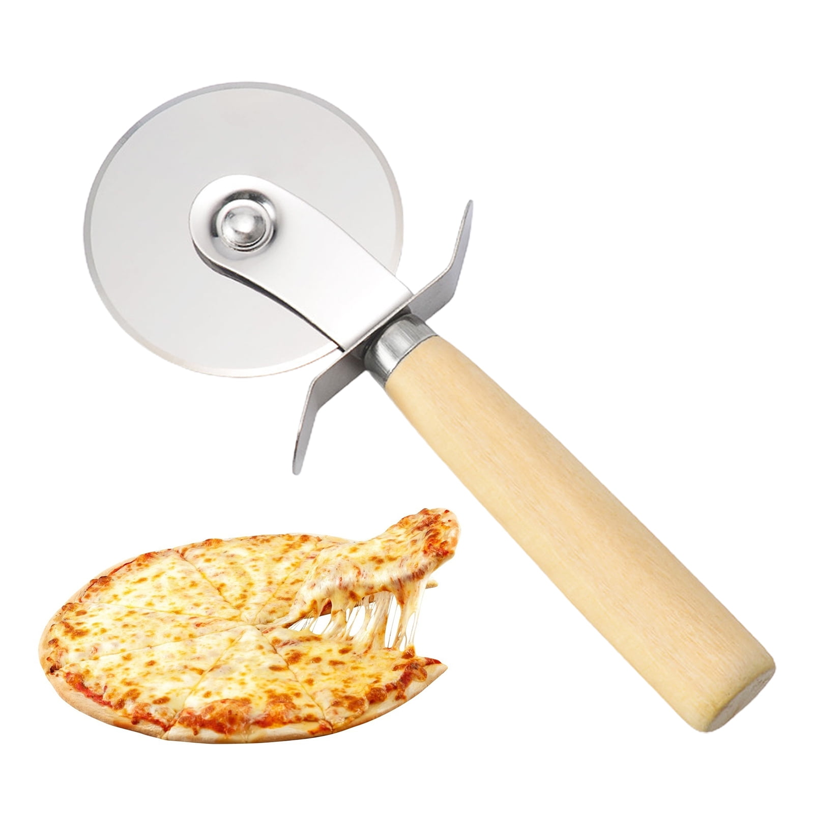 Best Stainless Steel Pizza Dough Scraper Cutter GI METAL AC-ST4M – La Pizza  Hub