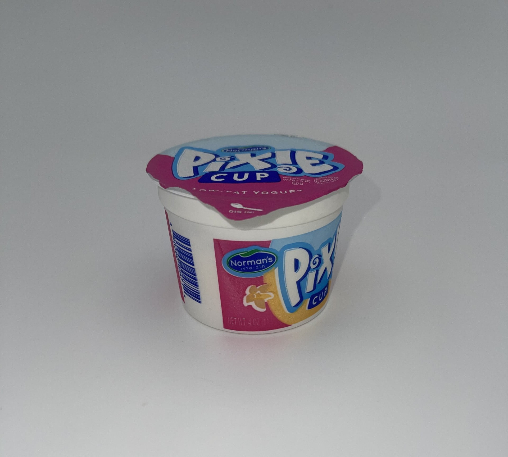 Normans Yogurt Pixie Cup Vanilla, 4 oz
