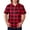 Red_003, variant on Domuza Scrub Tops Men Plaid Stripe Printed Short Sleeve V Neck Work Uniform Loose Fit Comfy Soft Medical Scrub Tops with 3 Pockets Blue 3XL