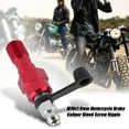 thumbnail image 2 of Motorcycle Caliper Bleed Screw, Rustproof Aluminum Universal Caliper Nipple Banjo  Dependable Anodized With Dust  For Motorbikes, 2 of 8