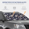 thumbnail image 4 of Bingfone Cartoon Spaceship Windshield Sun Shade 2-Piece Foldable Car Front Window Sunshade for Most Sedans SUV Truck - Small, 4 of 7