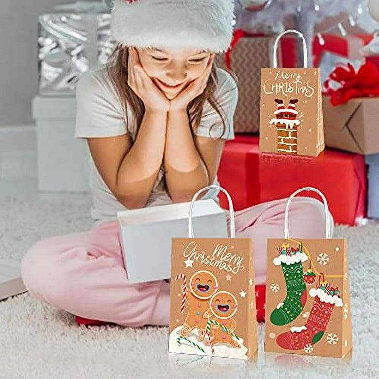 Christmas kraft bags new arrivals