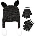 thumbnail image 4 of Girls and Boys Hat & Gloves Set / Cold-Weather Beanie & Gloves for Ages 4-7, 4 of 4