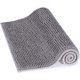 thumbnail image 1 of Alfombra de baño antideslizante absorbente, alfombra de ducha de microfibra de chenilla (gris) BRI Rojo Verde, 1 of 5