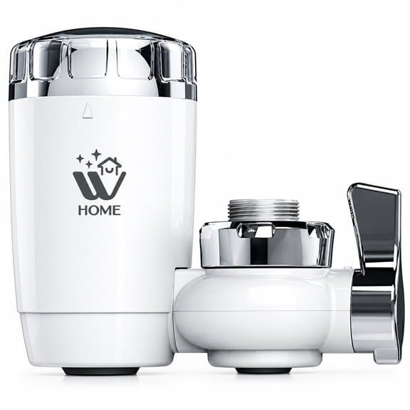 WBM Home Faucet Filter, Water Purification System for Kitchen Sink, Reduces Lead, Chlorine & Bad Taste