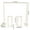 Gold, variant on 6.6FT x 6.6FT Weeding Arch Backdrop Stand +2 Flower Stands Set for Wedding, Birthday, Baby Shower, Anniversary Decoration White