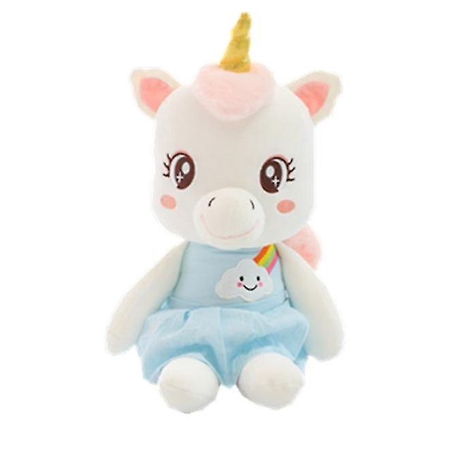 Set de regalo de peluche HUOGUO, unicornio, 35 cm, supersuave para bebés